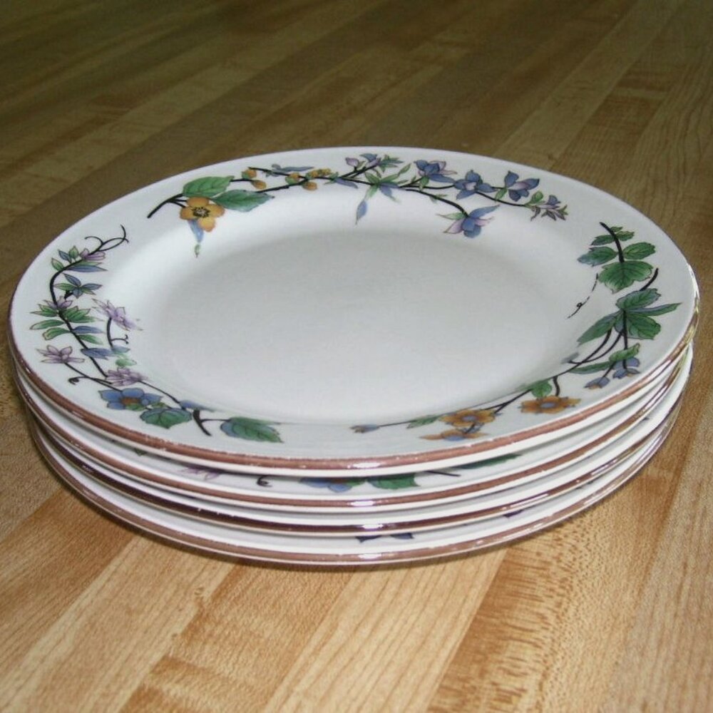4 Citation Woodhill Salad Plates 7 5/8"" Floral
